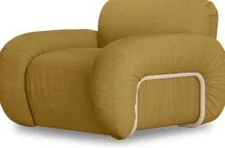 Arc Lounge Fauteuil Encadrement Sand Linen Burnt Ochre - HKLIVING