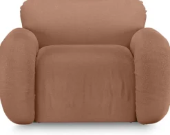 Arc Lounge Fauteuil Frame Ash Linen Dusty Rose - HKLIVING