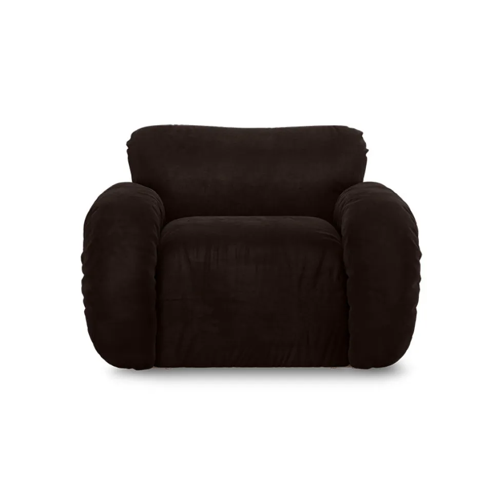 Arc Lounge Fauteuil Frame Ash Royal Velvet Espresso - HKLIVING