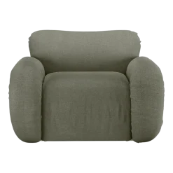 Arc Lounge Fauteuil Frame Sand Linen Army Green - HKLIVING