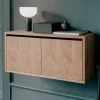 Armoire basse avec portes en chêne 38,4cm - New Works