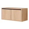 Armoire basse avec portes en chêne 38,4cm - New Works