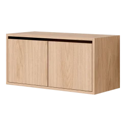 Armoire basse avec portes en chêne 38,4cm - New Works
