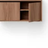 Armoire basse avec portes en noyer 38,4cm - New Works