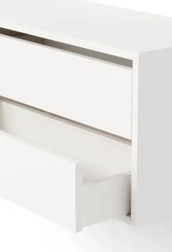 Armoire basse avec tiroirs en bois blanc 38,4cm - New Works