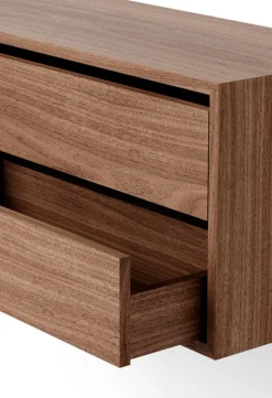 Armoire basse avec tiroirs en noyer 38,4cm - New Works
