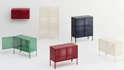 Armoire en acier perforé blanc cassé 89x40x146,5cm - HAY