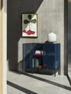 Armoire en acier perforé bleu 89x40x66,5cm - HAY