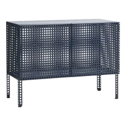 Armoire en acier perforé bleu 89x40x66,5cm - HAY