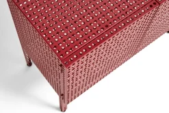 Armoire en acier perforé rouge 89x40x66,5cm - HAY