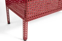 Armoire en acier perforé rouge 89x40x66,5cm - HAY