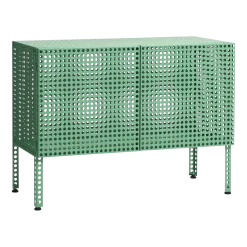 Armoire en acier perforé vert 89x40x66,5cm - HAY