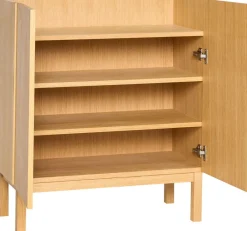 Armoire en bois de chêne naturel 80x40x90cm Ark - Hübsch