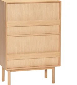 Armoire en bois de chêne naturel 48x34x90cm Forma - Hübsch