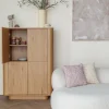 Armoire en bois de chêne 100x40x140cm Oréa - The Cool Republic