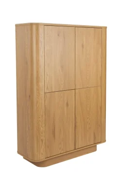 Armoire en bois de chêne 100x40x140cm Oréa - The Cool Republic