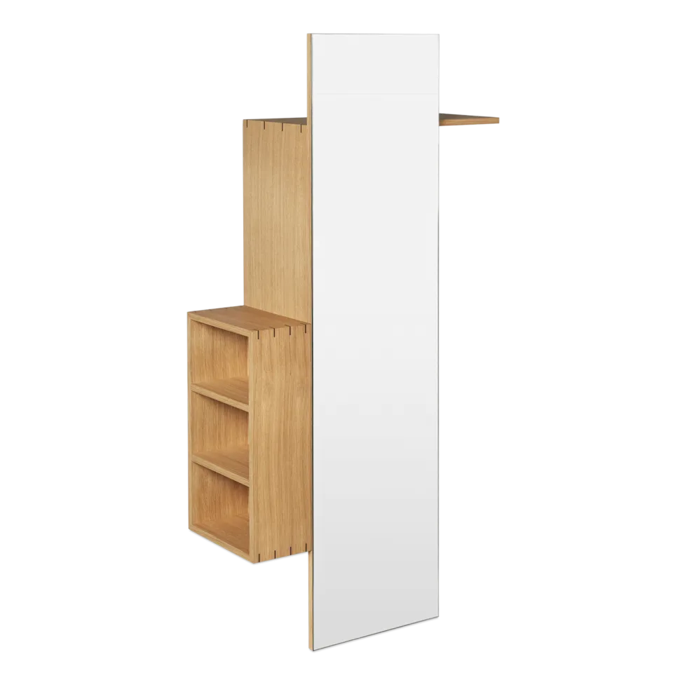 Armoire en chêne avec miroir Bon Hallway - Ferm living