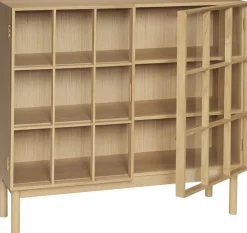 Armoire en chêne naturel 100 x 35 cm Shoji - Hübsch