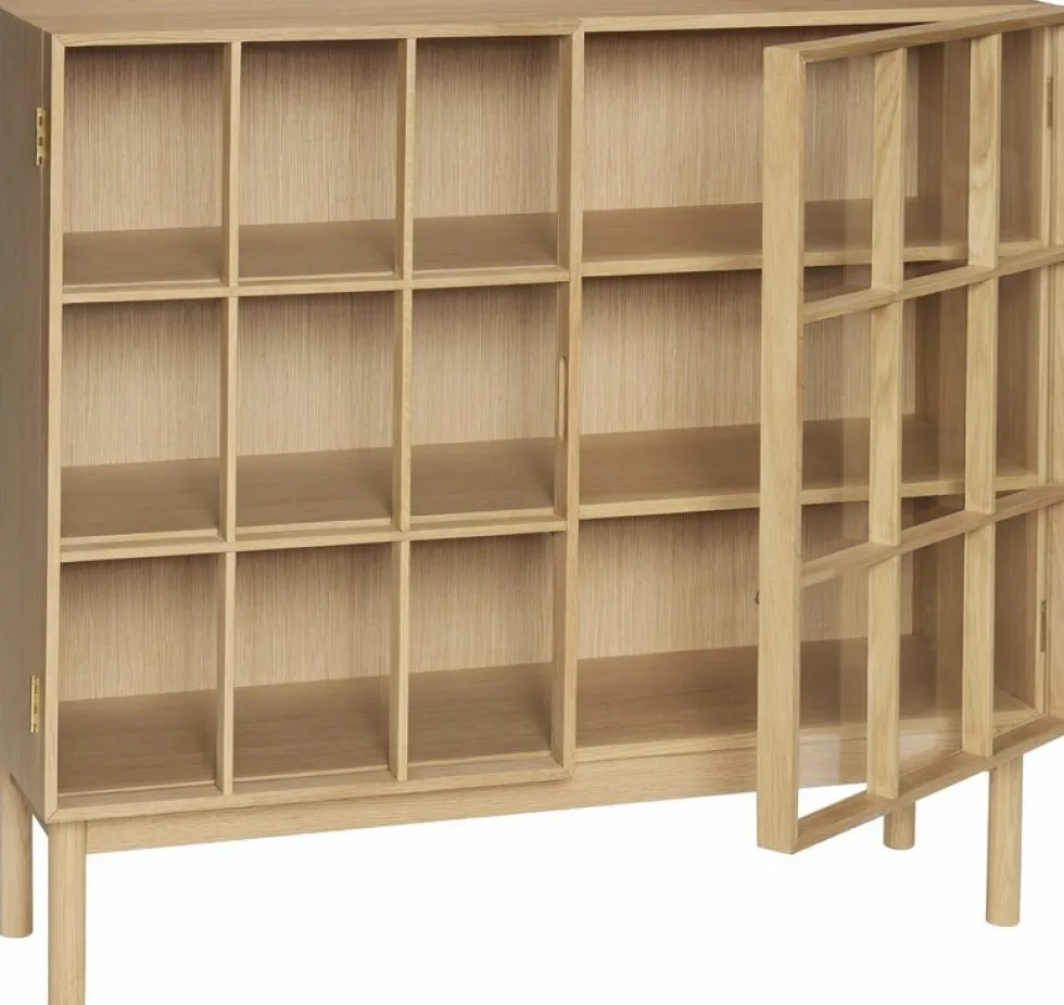 Armoire en chêne naturel 100 x 35 cm Shoji - Hübsch