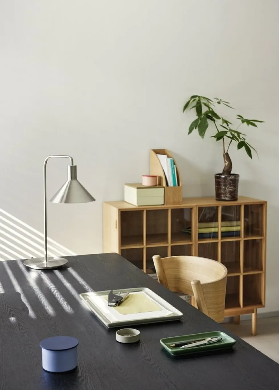 Armoire en chêne naturel 100 x 35 cm Shoji - Hübsch