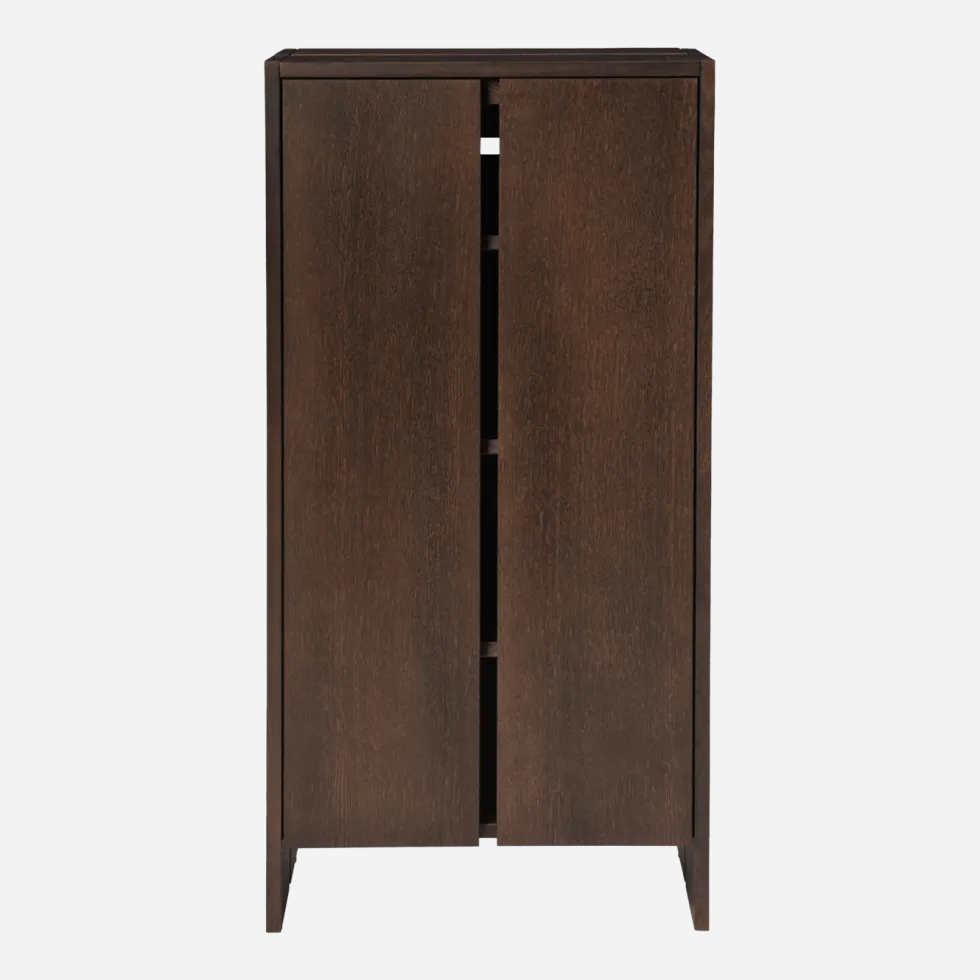Armoire en placage de chêne foncé 55x30x110cm Parcel - Ferm Living