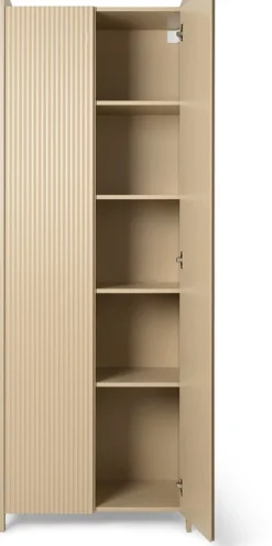 Armoire haute en bois cashmire 70x40x200cm Sill - Ferm Living