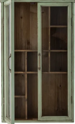 Armoire Hazem Bois de sapin vert - Bloomingville