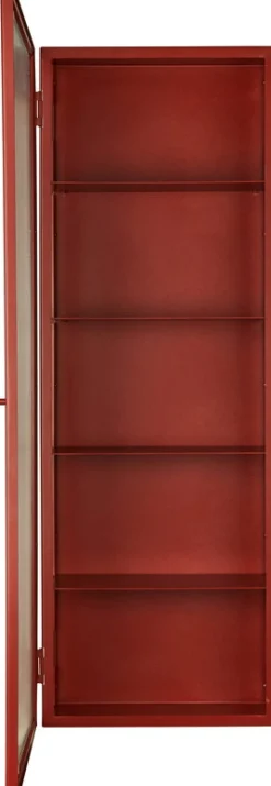 Armoire murale en métal rouge 35x100cm Haze - Ferm living