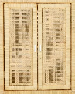 Armoire murale en rotin naturel 40 x 50 x 20 Saigon - KOK