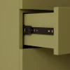 Armoire à tiroirs spacieuse vert armée HKLIVING