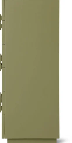 Armoire à tiroirs spacieuse vert armée HKLIVING