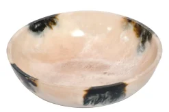 Assiete creuse en résine noir et crème 30x8cm Rih - Versmissen