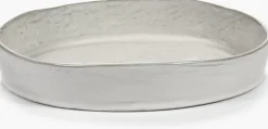 Assiette creuse en grès blanc cassé 23x4cm La Mère - Serax