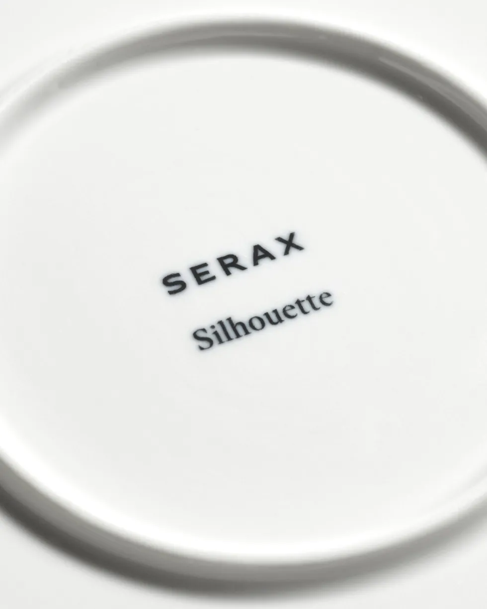 Assiette creuse à pâtes en porcelaine blanche 21,5cm Silhouette - Serax