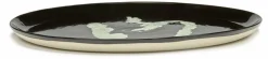 Assiette de service noir avec poivron blanc Feast - Serax