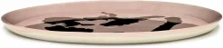 Assiette de service rose avec poivron or Feast - Serax