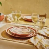 Assiette à dessert en porcelaine blanche et rouge 20cm - Pomax