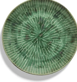 Assiette à diner en céramique verte 27x3cm Lanza - Serax