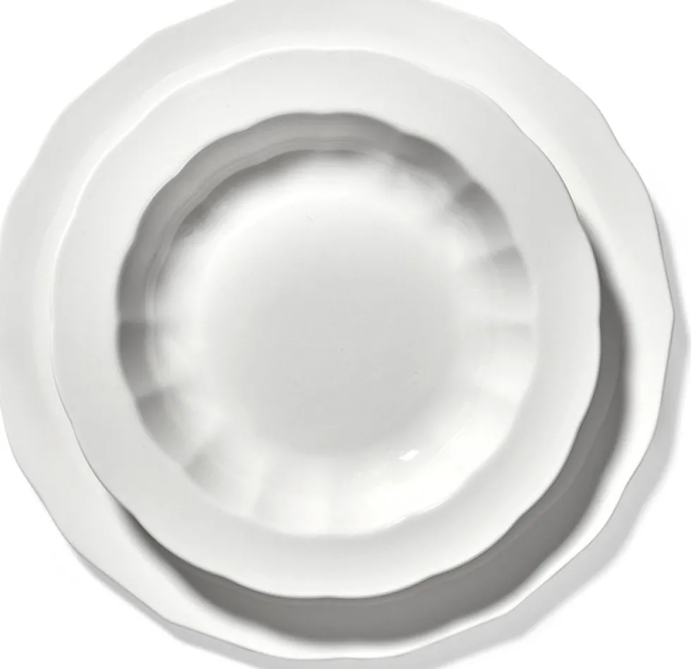 Assiette à diner en porcelaine blanche 26cm Silhouette - Serax