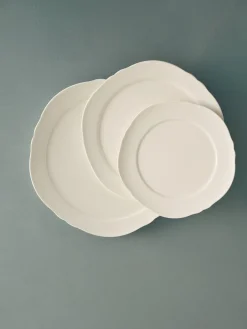 Assiette à diner en porcelaine blanche 26cm Silhouette - Serax