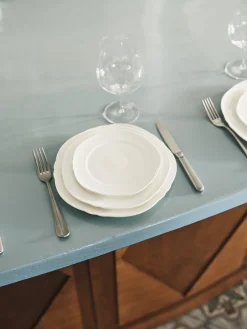 Assiette à diner en porcelaine blanche 26cm Silhouette - Serax