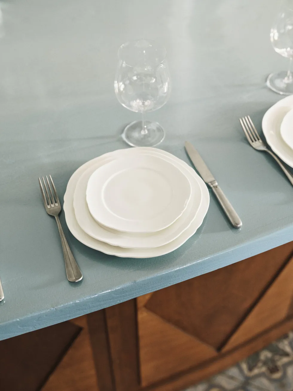 Assiette à diner en porcelaine blanche 26cm Silhouette - Serax