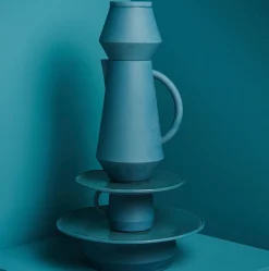 Assiette en céramique corail Unison - Schneid Studio