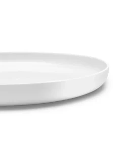 Assiette plate ronde en porcelaine fine blanc 28cm - Serax
