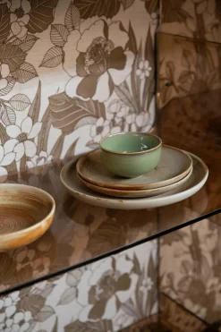 Assiette plate Rustic Cream/Brown - HKLIVING