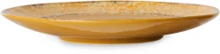 2 Assiettes d'appoint en grès jaune 22cm Paradise - HKLIVING