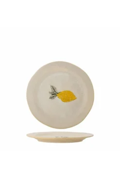 Assiettes en grès beige 21x2cm Hadden - Bloomingville