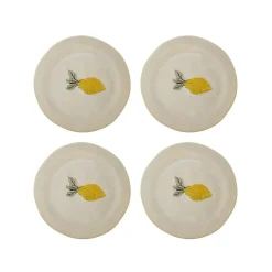 Assiettes en grès beige 21x2cm Hadden - Bloomingville