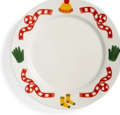 4 assiettes en porcelaine 22cm Haines - &Klevering