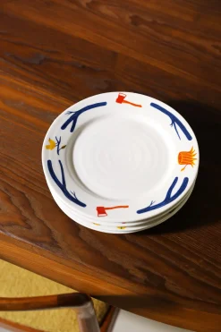 4 assiettes en porcelaine 22cm Haines - &Klevering